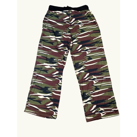 CCC Camouflage Pattern Lounge Pajama Pants Size XXL Soft Smooth Knit - Picture 2 of 6